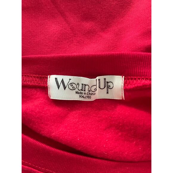 Wound Up All I Hear is Blah Blah Blah Red Pullover Sweatshirt Sweater NEW XXL - Picture 8 of 8